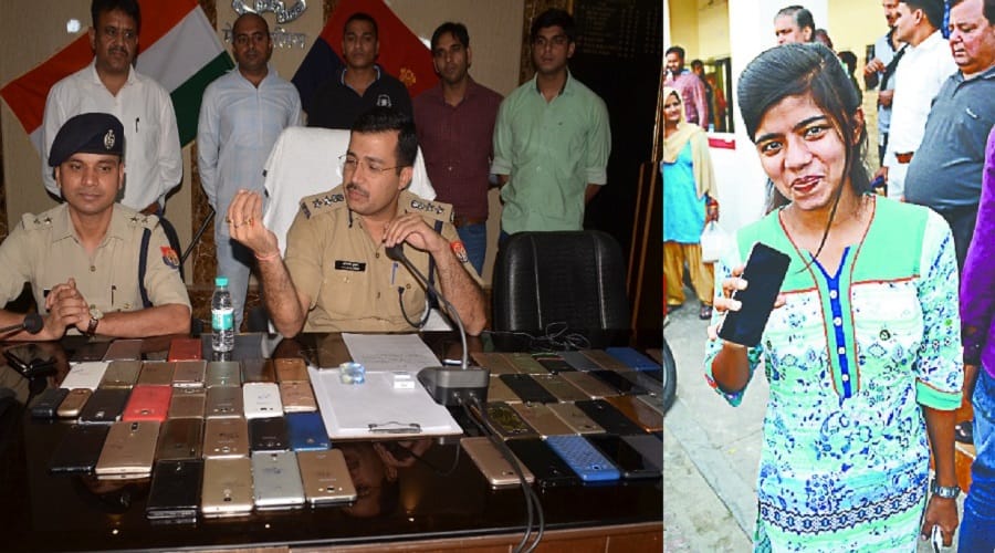 Meerut police has found 70 mobile phones