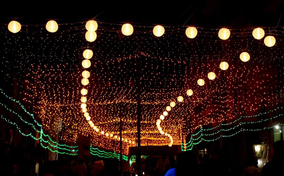 celebration of durga puja 2018 in varanasi pandal and the decoration