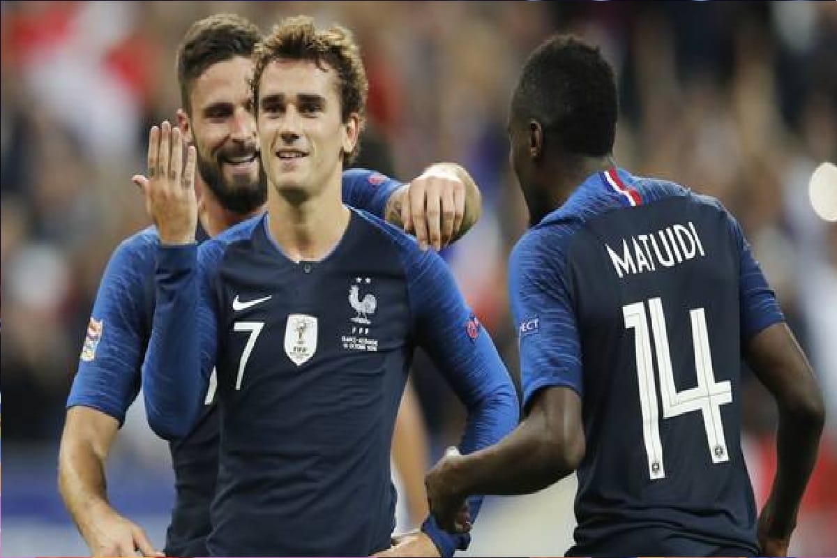 antoine griezmann helps to france nations league football against germany