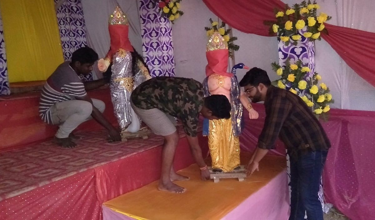 Ashfaq haider give message to  Communal Harmony in chaundauli