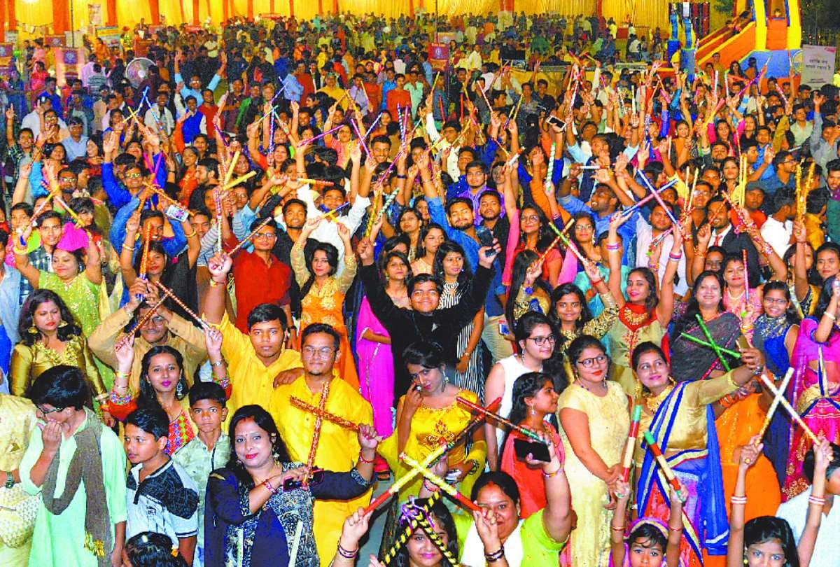 pictures of dandiya night in lucknow