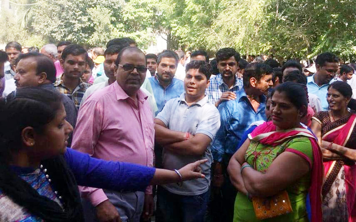 Strike in etawah saifai medical college
