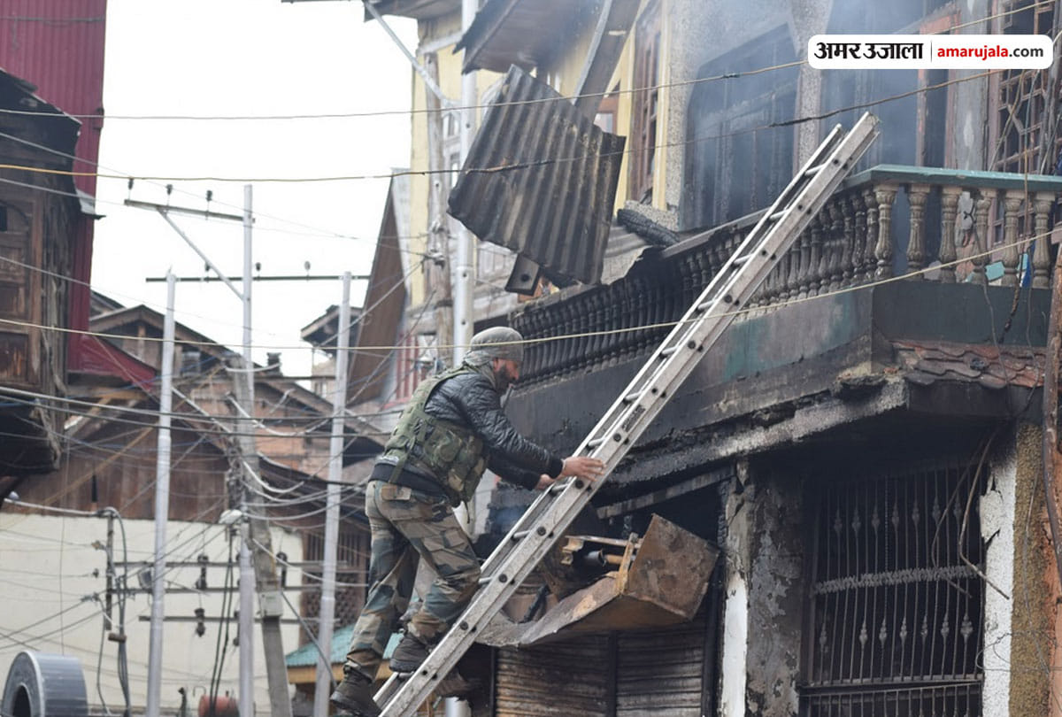 security forces killed three militants including lashkar commander mehraj bangru in jammu kashmir