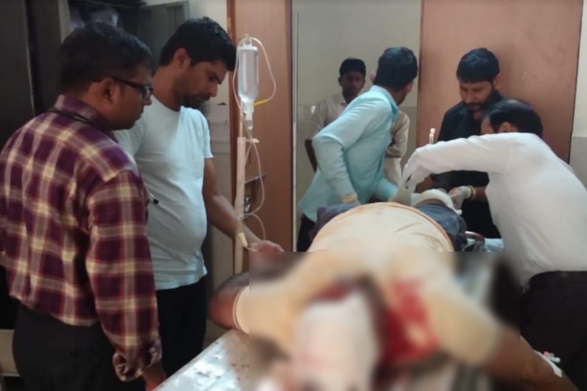 Muzaffarnagar: man  died in a Road accident wife and children injured