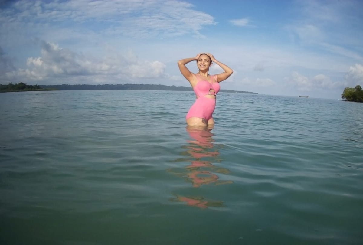 Nushrat Bharucha hot pink bikini pics from from her latest Vacation
