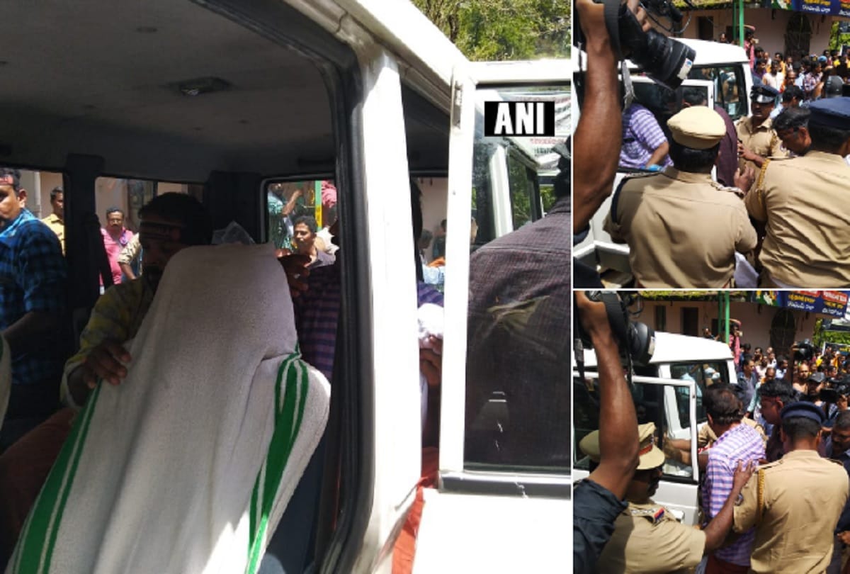 An atmosphere of tension in nilakkal before the opening of sabarimala temple