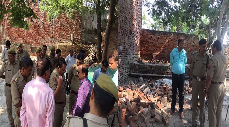 Dispute over the mosque in Meerut and police forces deployed