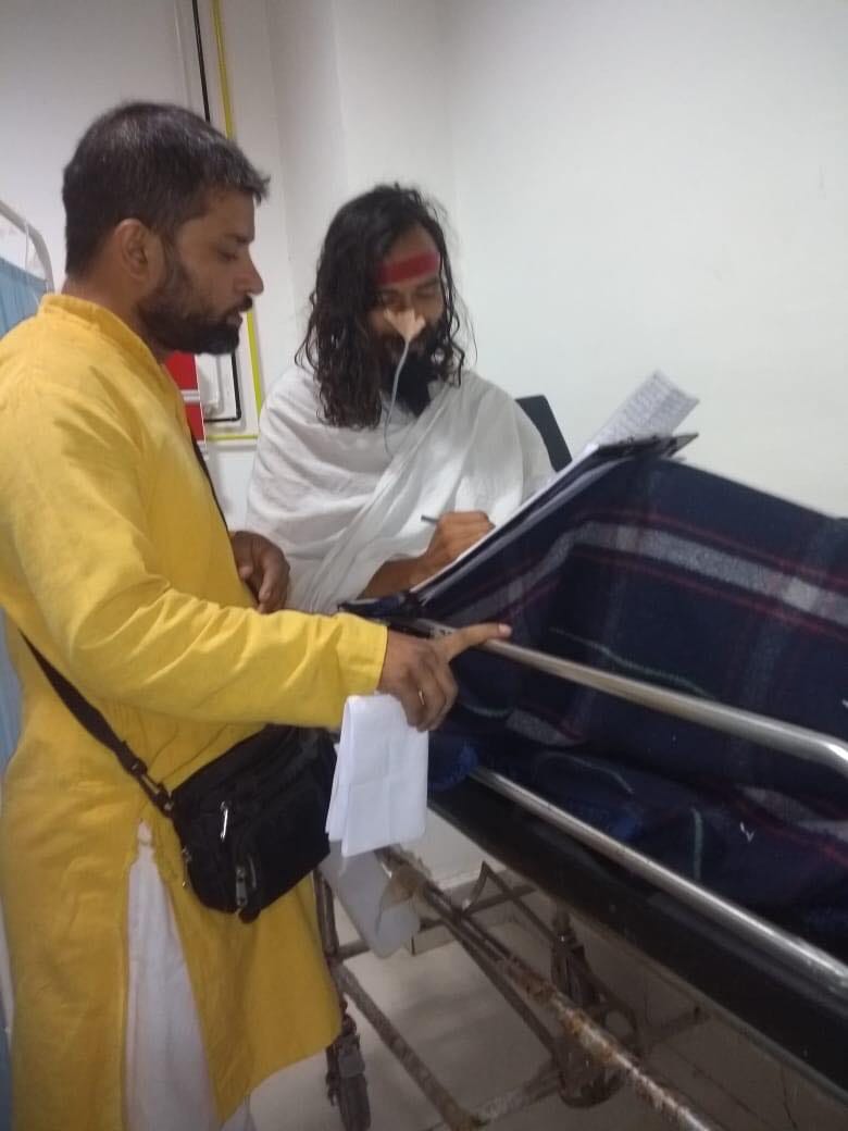 Police Hospitalised saint gopaldas in aiims again wrote letter to pm modi