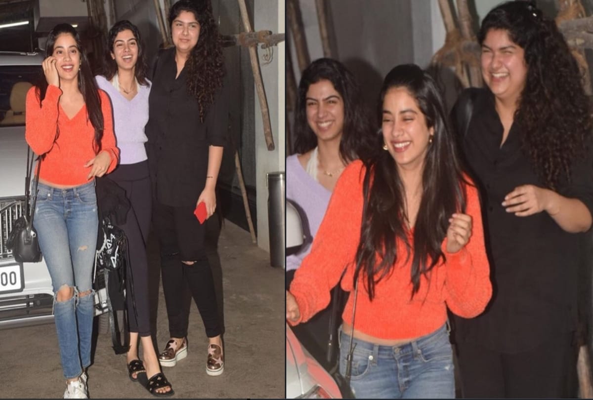 janhvi khushi anshula watches arjun kapoor namaste england