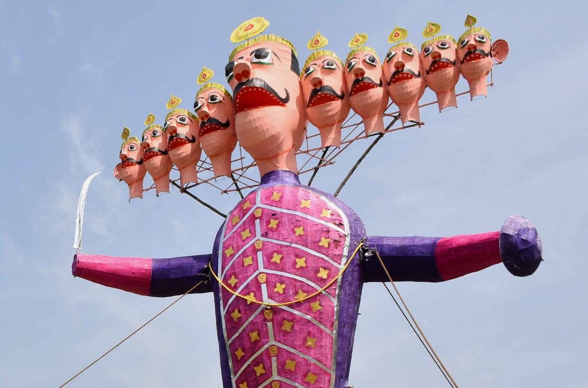 longest Ravan burnig in Delhi at Red Fort