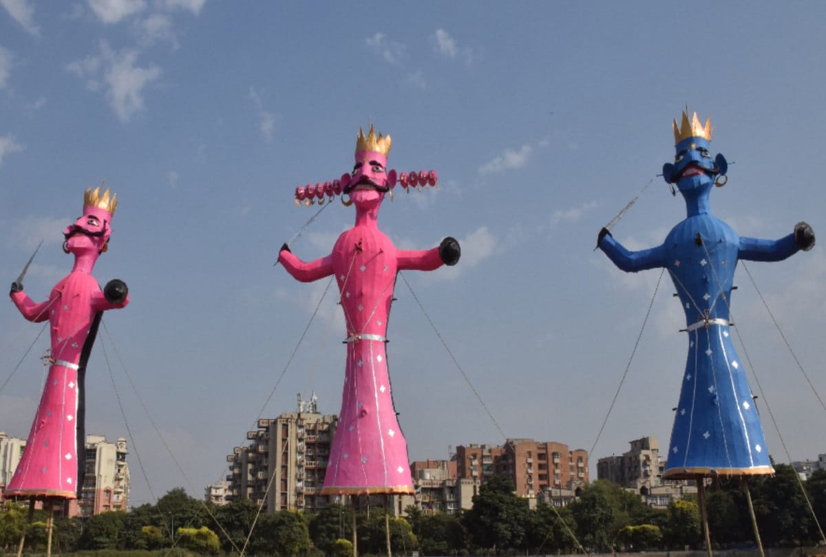this dussehra 2018 social evil such as rapist to be burn with ravan