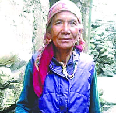 Three old infants who reached Dharchula from Kuti walking on foot for three days
