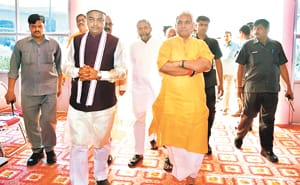rail state minister manoj sinha meet keshav prasad maurya