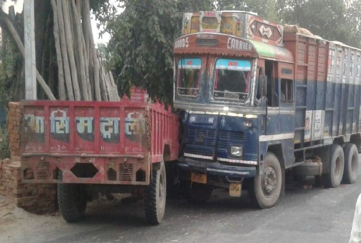 young man dies and five injured after truck collide tractor-trolley in etah