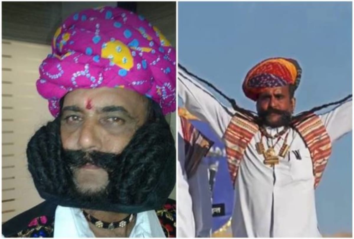 Man has Been Growing His Moustache For thirty three Years now the size is 22 feet