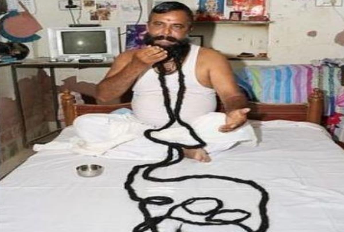 Man has Been Growing His Moustache For thirty three Years now the size is 22 feet