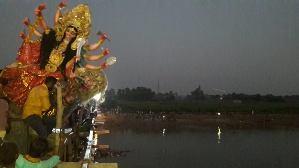 gurga statues immersed