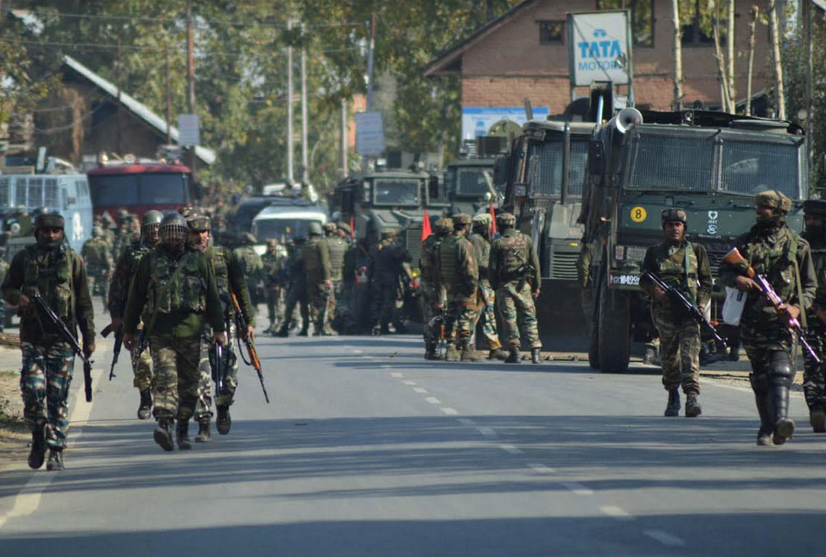 An encounter is underway between terrorists & security forces in Larro area of Kulgam
