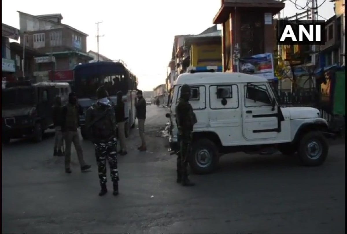 unknown assailants fired at police team in kulgam search operation launched
