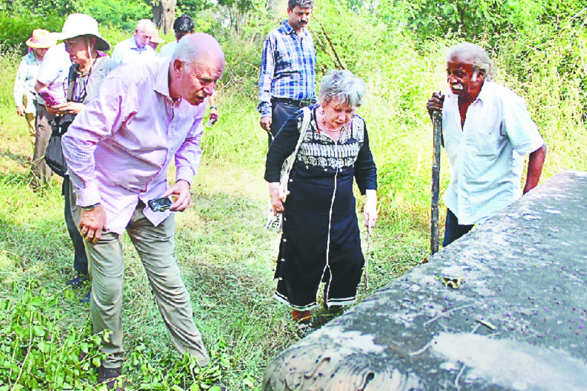 British citizens visit meerut St johns cemetery and museum