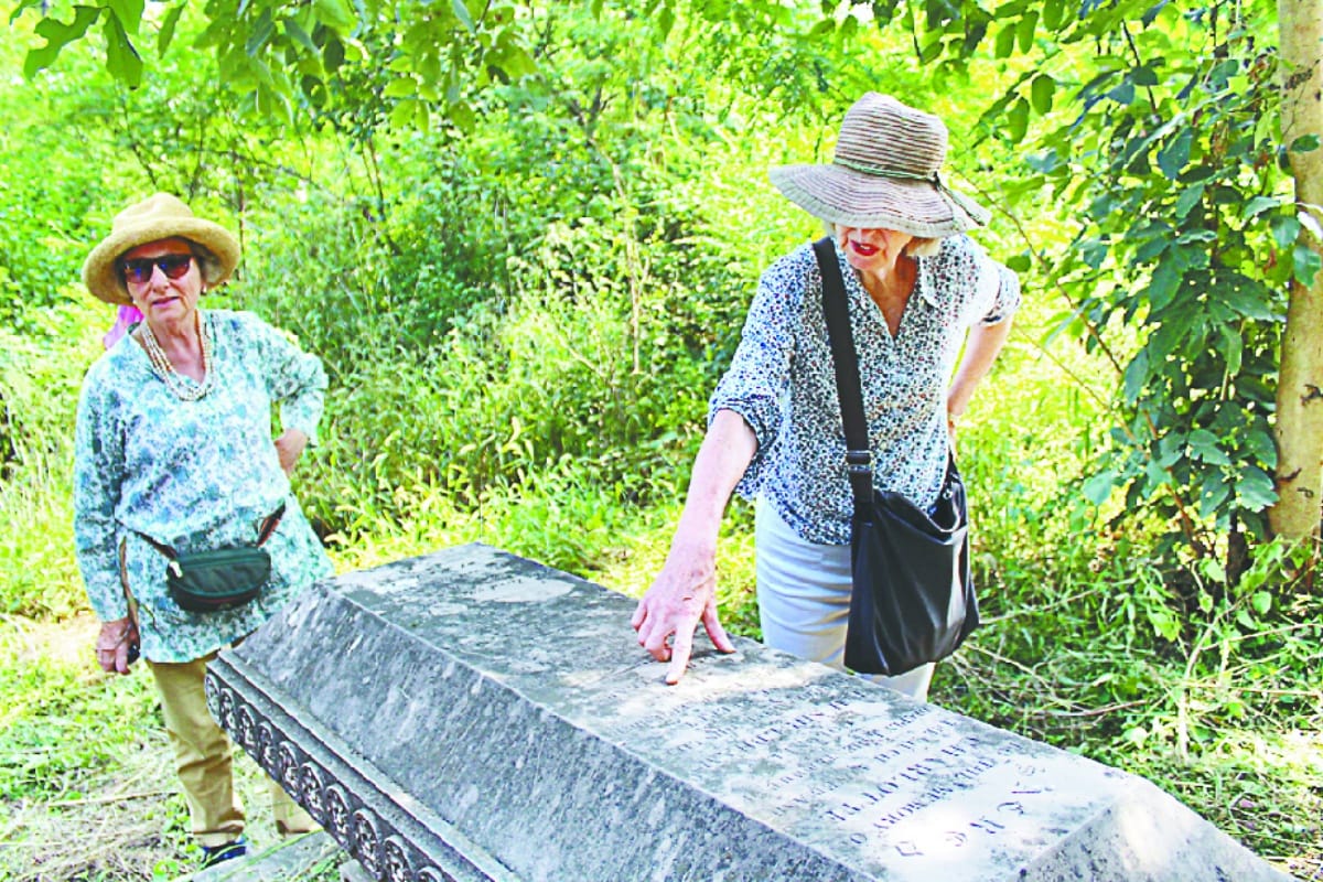 British citizens visit meerut St johns cemetery and museum
