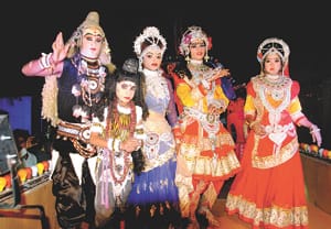 city submerged in celebration of bharat milap
