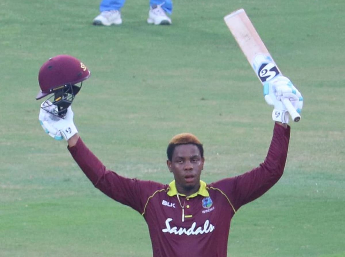 shimron hetmyer makes many records after completing century against team india