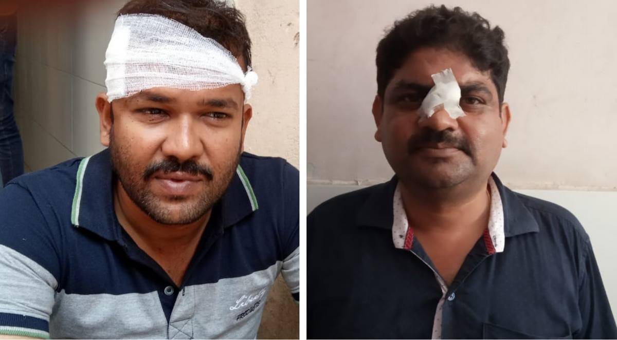 Stone pelting on bharat milap procession five injured in azamgarh