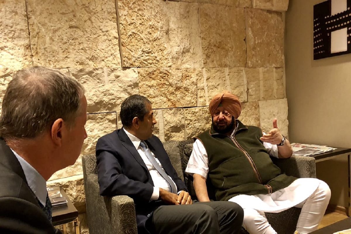 Punjab Chief Minister Amarinder Singh arrived in Israel on a five day visit