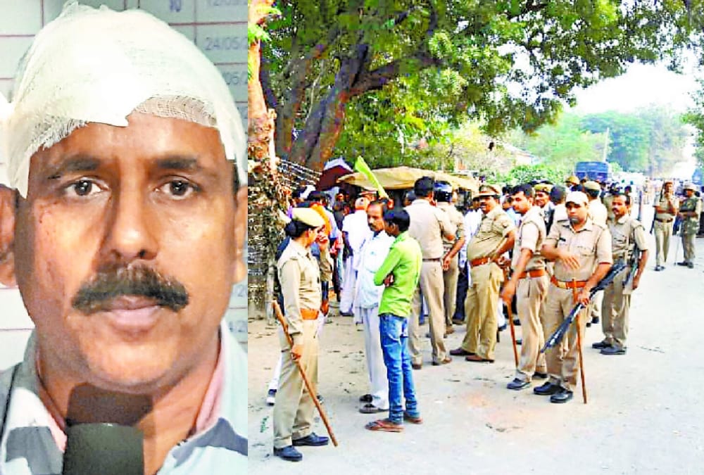 stone pelting in gonda on immersion of durga idols.
