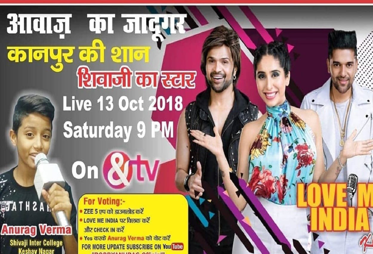 Anurag Varma of Kanpur in Top 10 of Live Singing reality show Love Me India