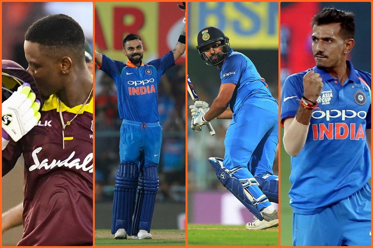 india vs west indies first odi guwahati five heroes of the match