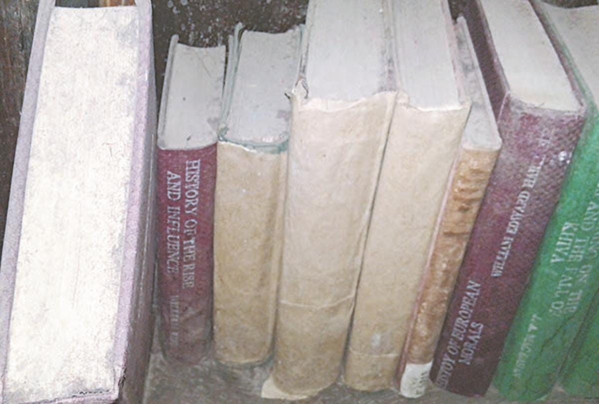 Indian Penal Code books by Thomas Babington Macaulay in shimla library in bad condition