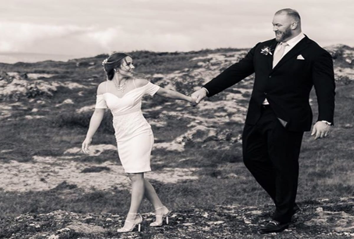Game of Thrones actor Thor Bjornsson gets married his girlfriend Kelsey Henson