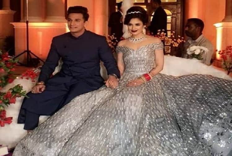 Prince Narula and Yuvika Chaudhary reception pictures and video