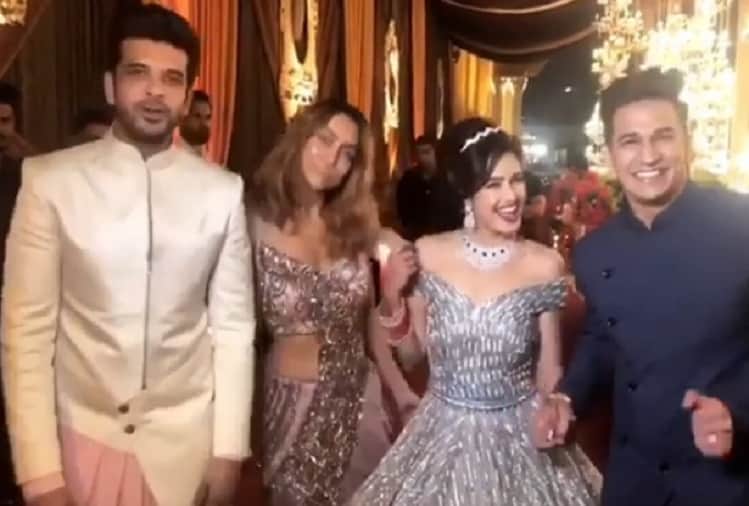 Prince Narula and Yuvika Chaudhary reception pictures and video