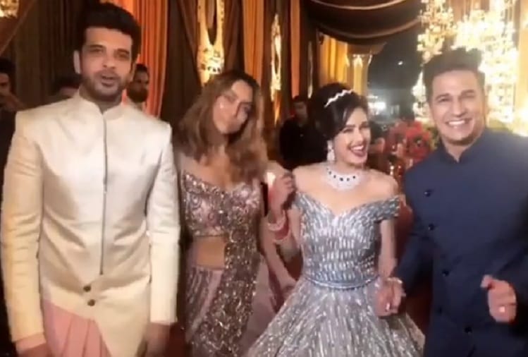 Prince Narula and Yuvika Chaudhary reception pictures and video