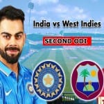 INDvWI: India wants win against second odi in West Indies in second odi