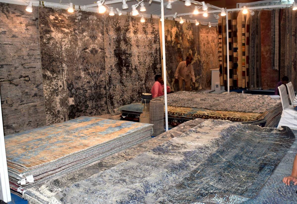 India carpet expo is over now in varanasi