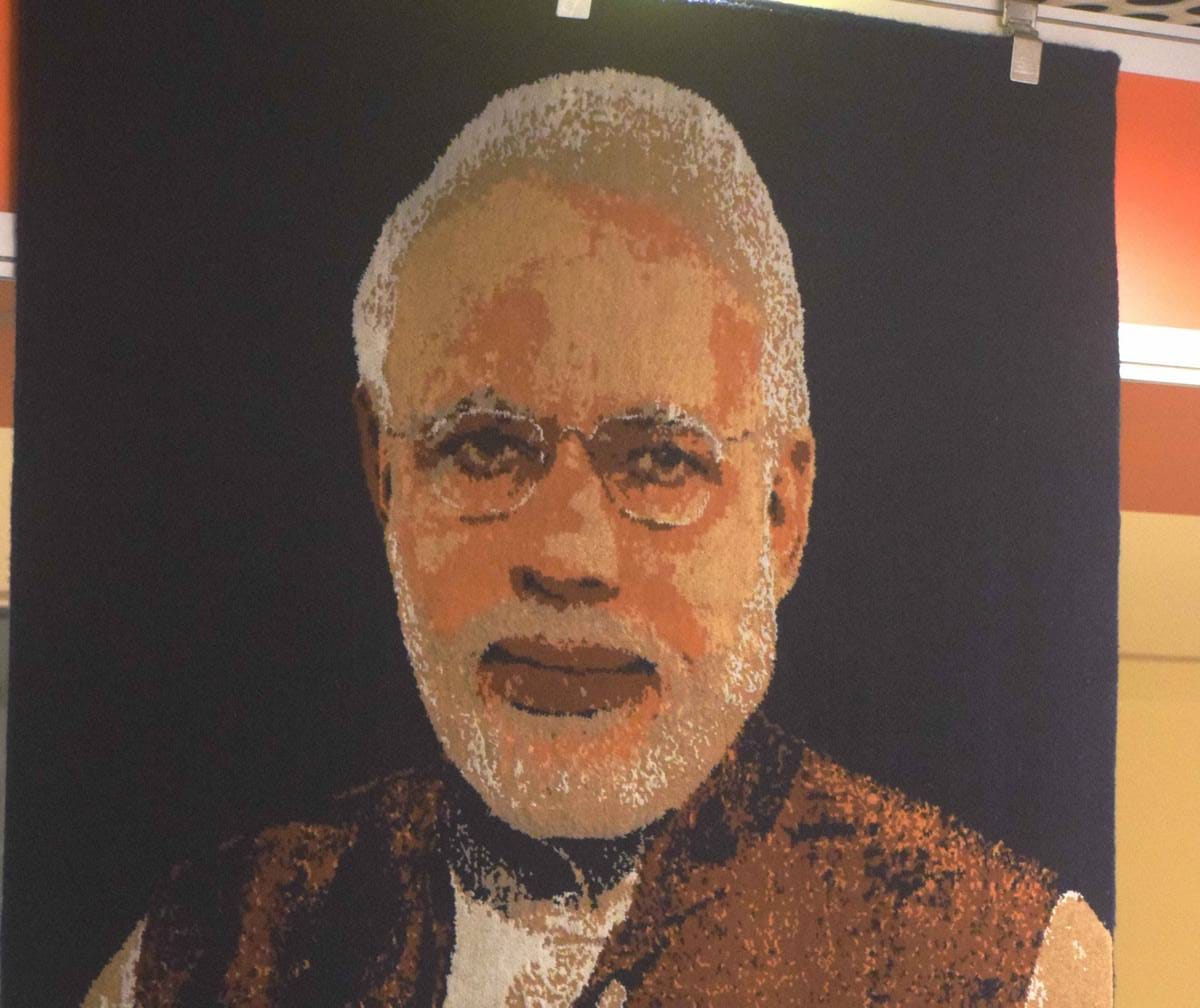 see the photos of 36th india carpet expo varanasi