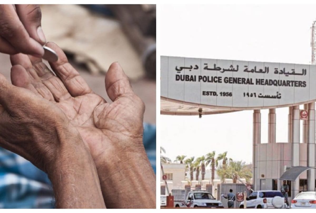 beggar arrested by dubai police, Beggar earns 73,500 dollar per month