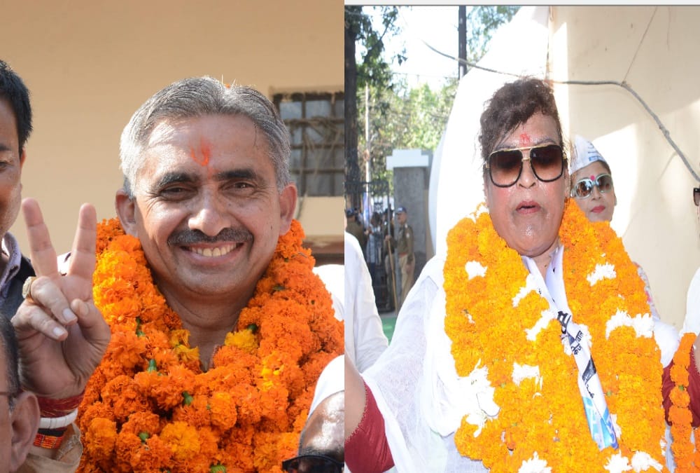 Nikay Chunav 2018 Bjp and Aap candidate income in Millions 