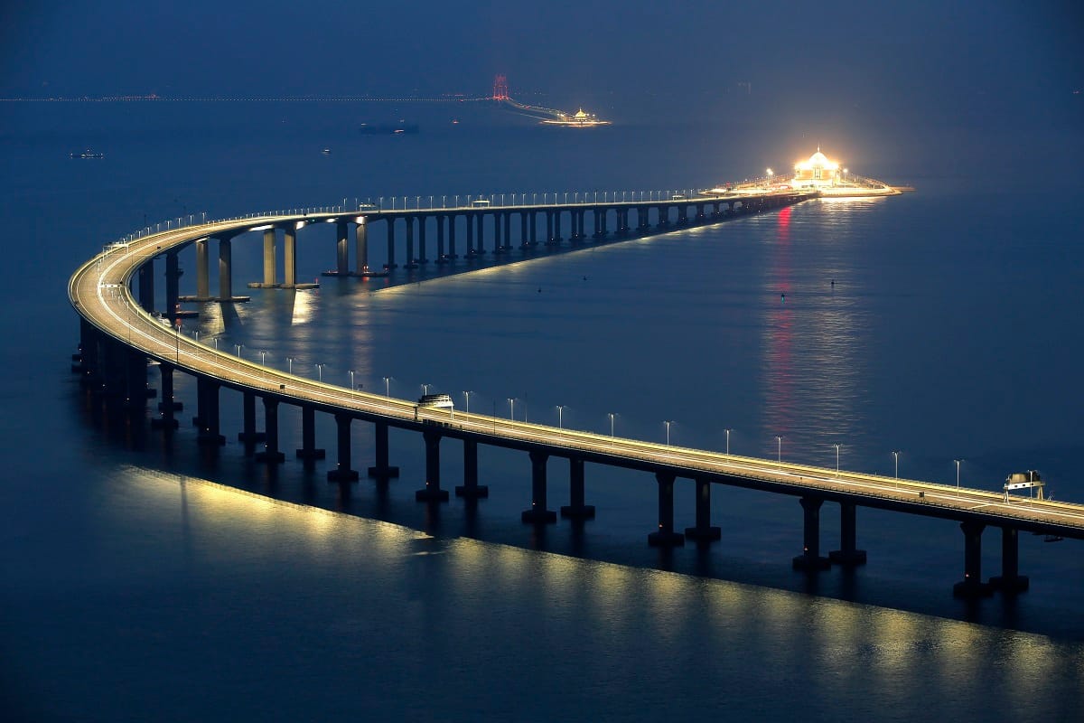 Worlds longest sea crossing Zhuhai bridge opens in Hong Kong