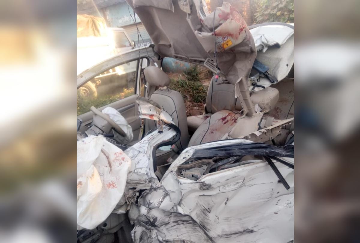 Truck Car accident In Pinjore, Four People Died on Spot
