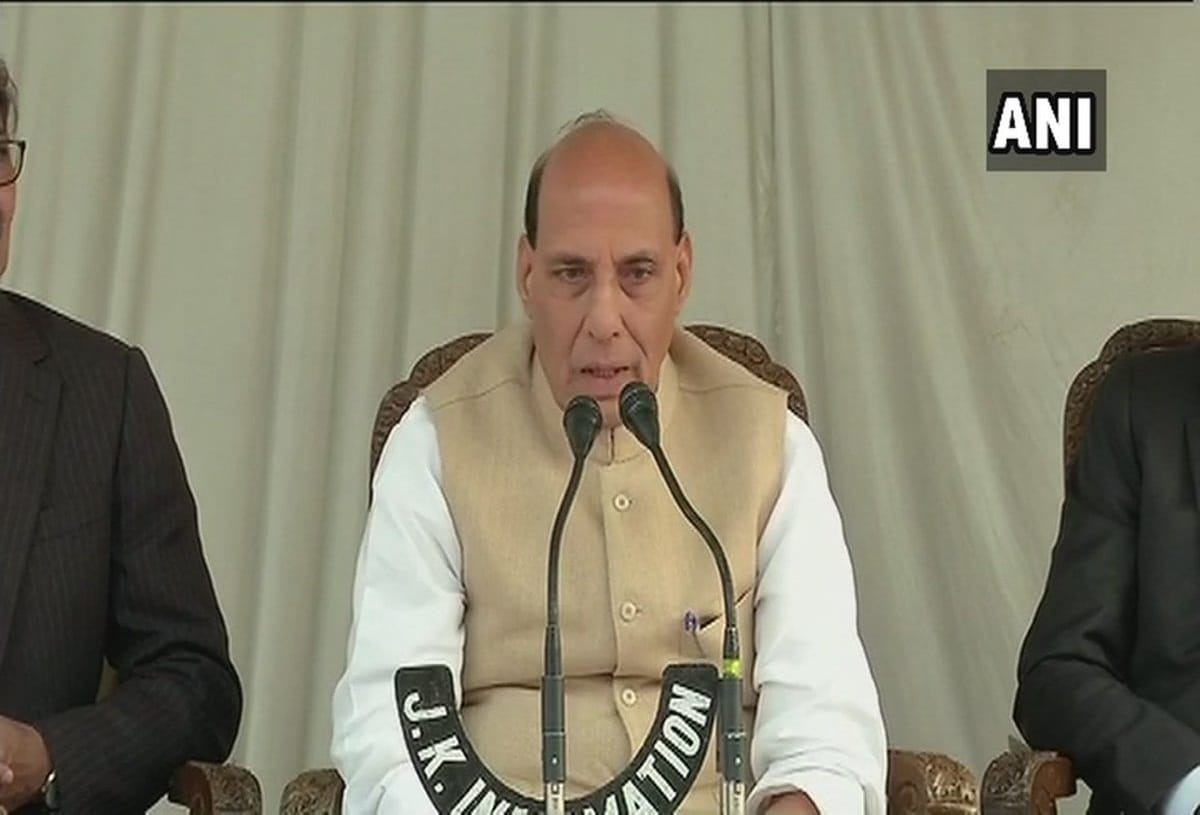Home Minister Rajnath Singh Ram temple will be built in conducive environment