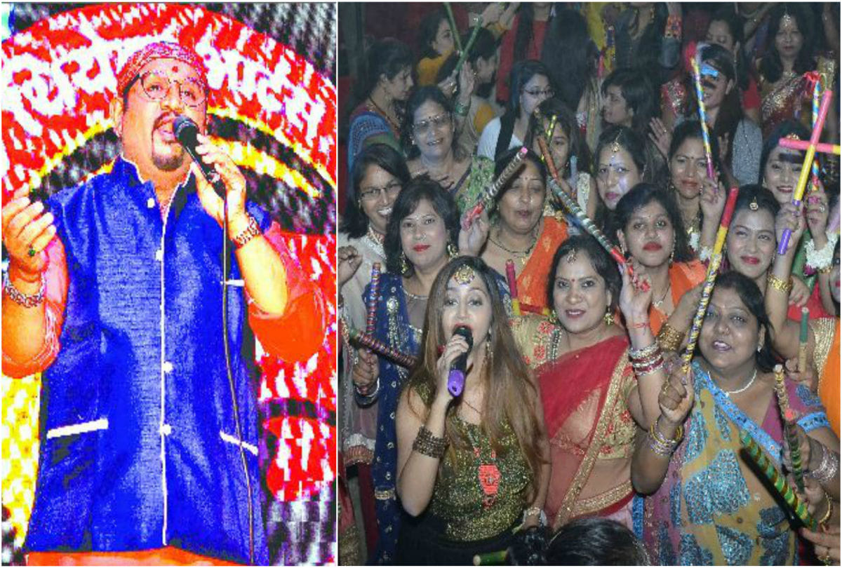 amar ujala maharas dandiya dance at agra collage ground