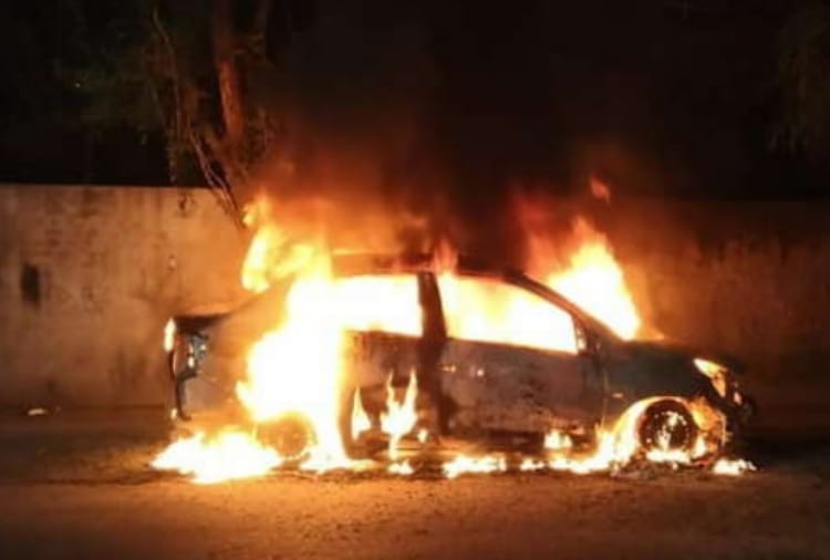 ingition in three cars in jalandhar