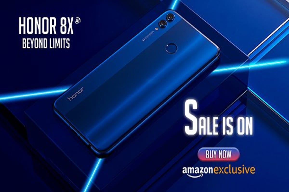 Honor 8X Sale Starts in India via Amazon, Know Price and Specifications