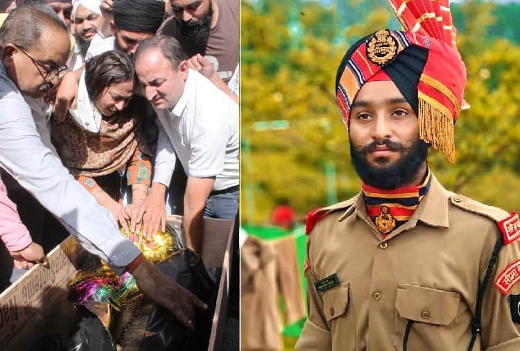 Indian Army Soldier Simardeep Singh Funeral, Killed on Border