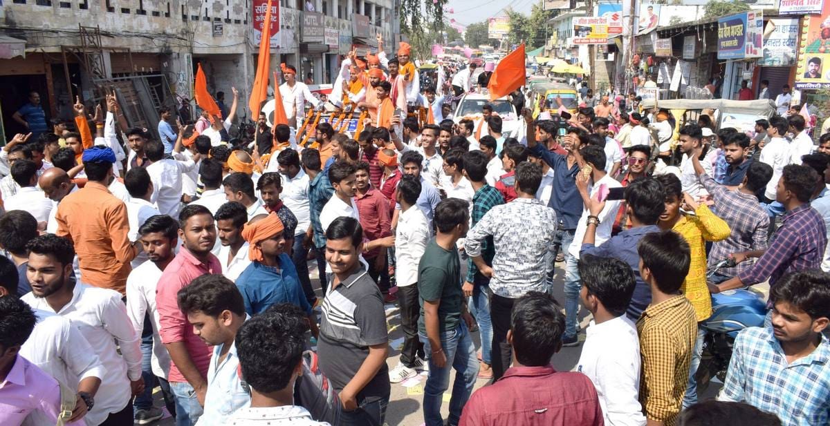 candidate came with ambulance for nomination in student election at jaunpur